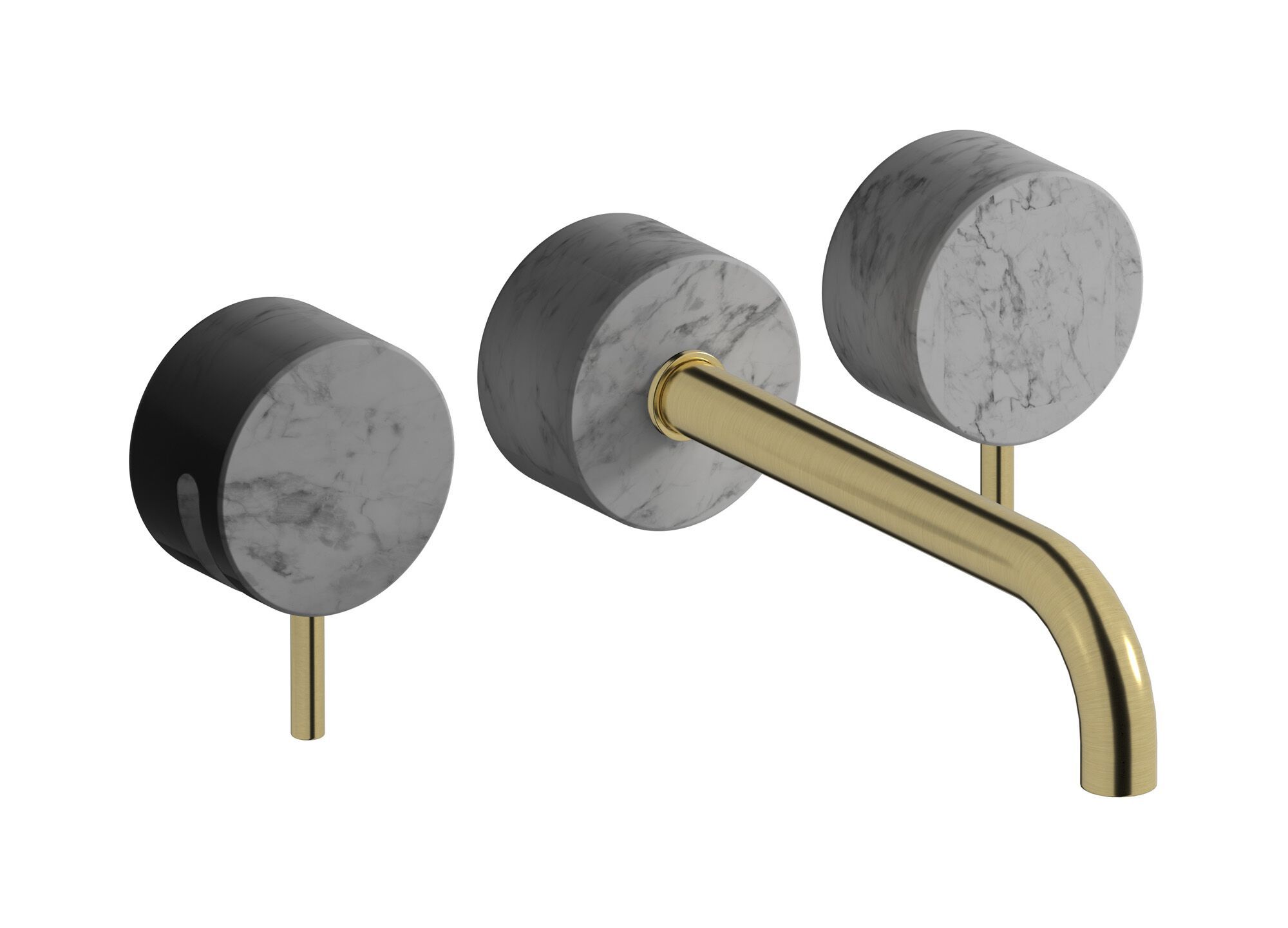 Мраморный настенный смеситель для раковины с 3 отверстиями IB мрамор + мрамор Elle ARCH-00113377 - Вид №8