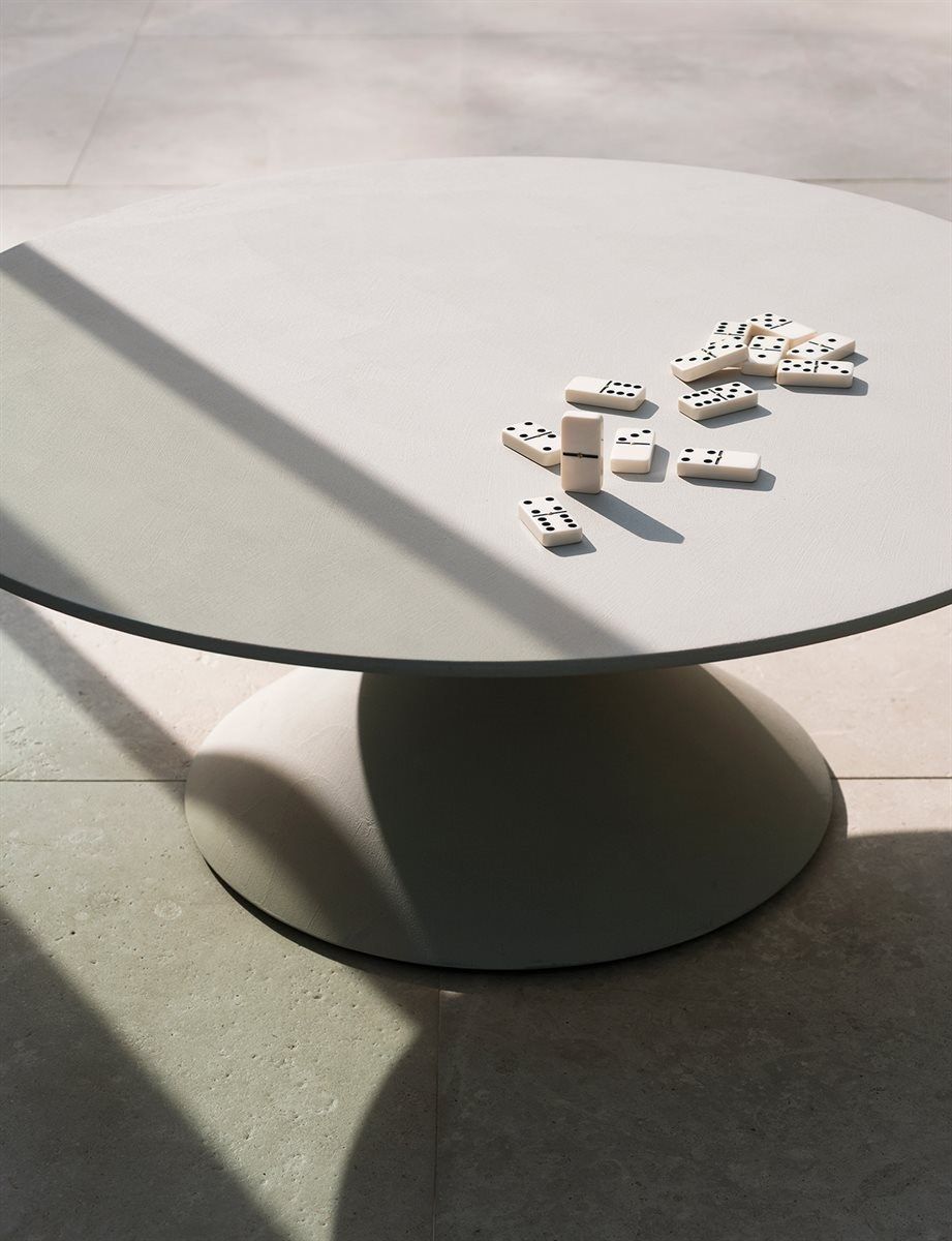 Круглый журнальный столик из полиуретана Desalto глина ARCH-00101622 - Вид №12