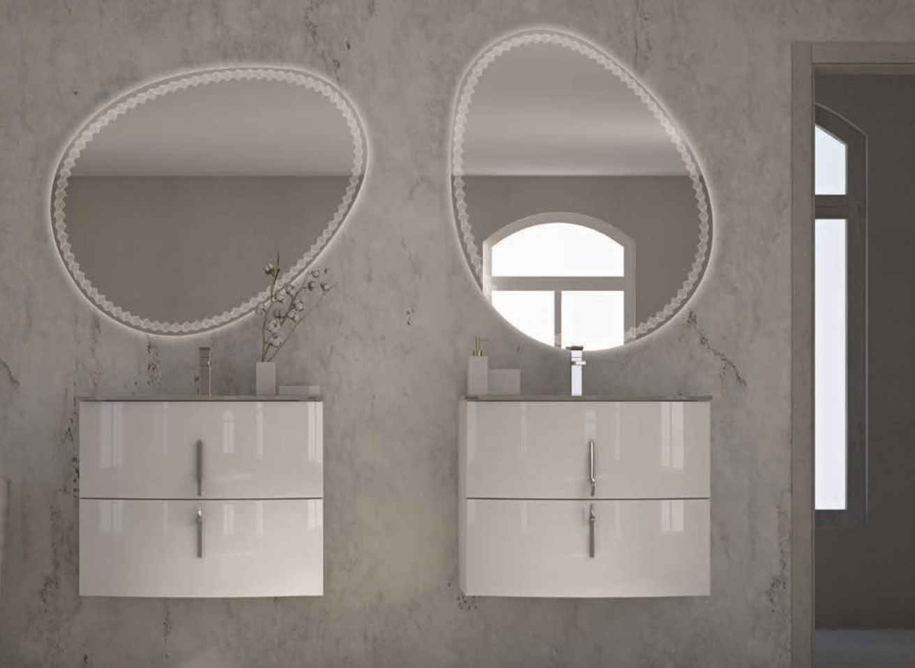 Мебель для ванной CEZARES STING 70 Bianco Lucido - Вид №2