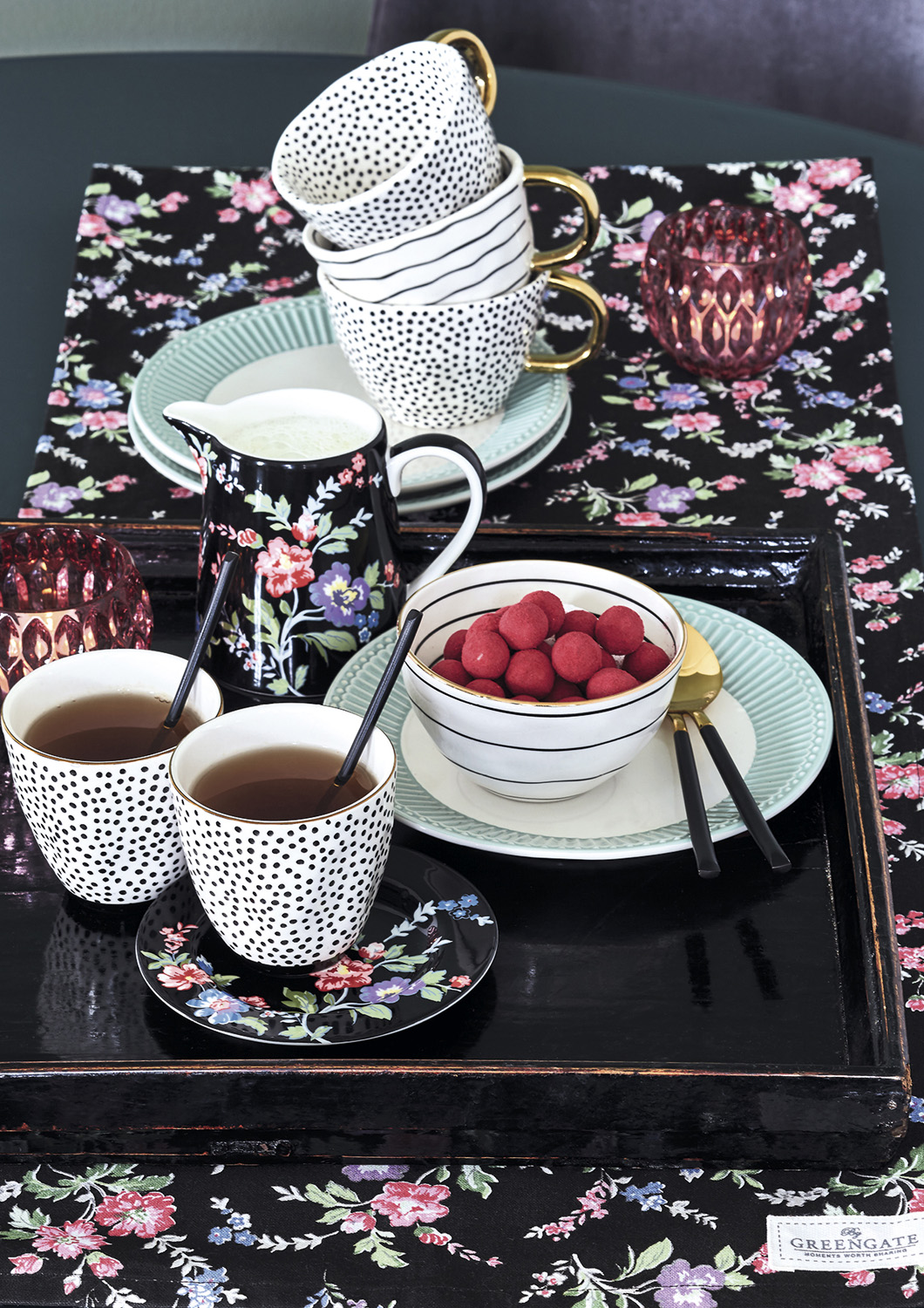 STWSMAISB9906 Десертная Тарелка "isobel Black" Greengate aw2019  - Вид №1