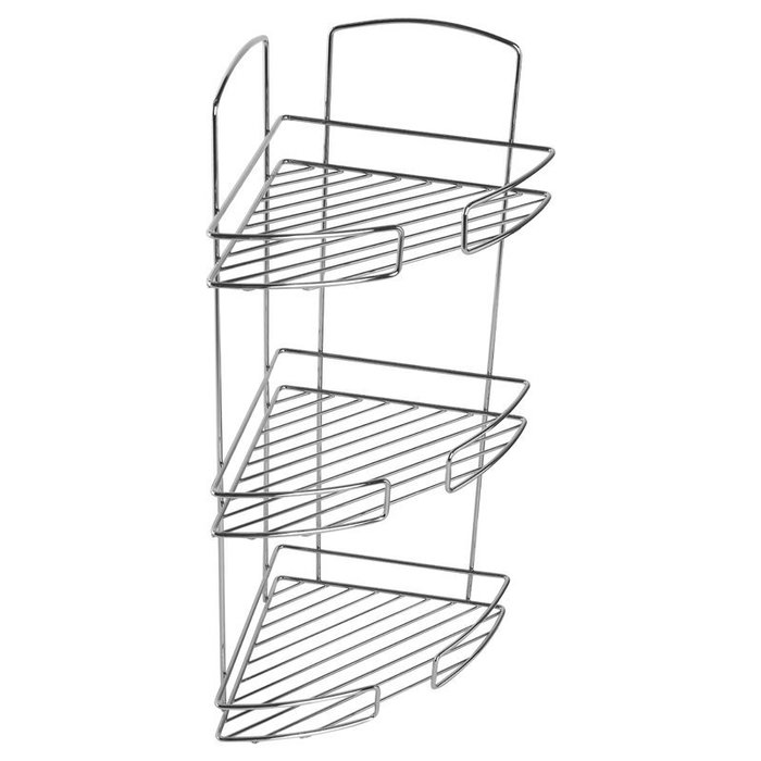 111WC30M44 Полка тре*ъярусная угловая проволока стальная 11 Milardo Shelf - Вид №2