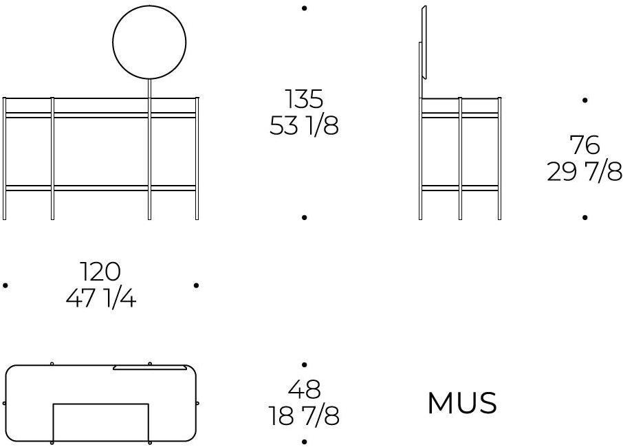 Liu Jo Living Collection Мобильный туалет в мдф Ceci est un caillou Cmb mus - Вид №6