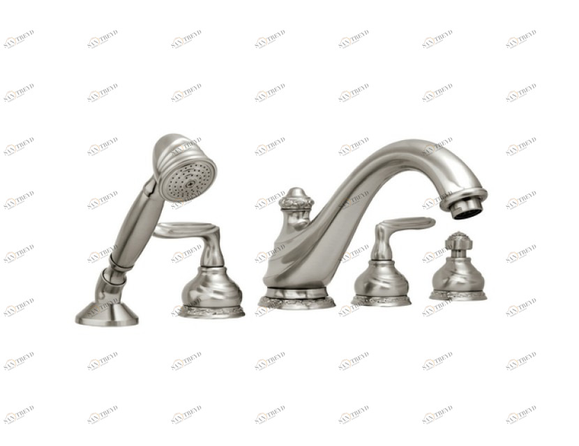 041016.000.62 Набор для ванны с пятью отверстиями Сатин никель Mestre Austral