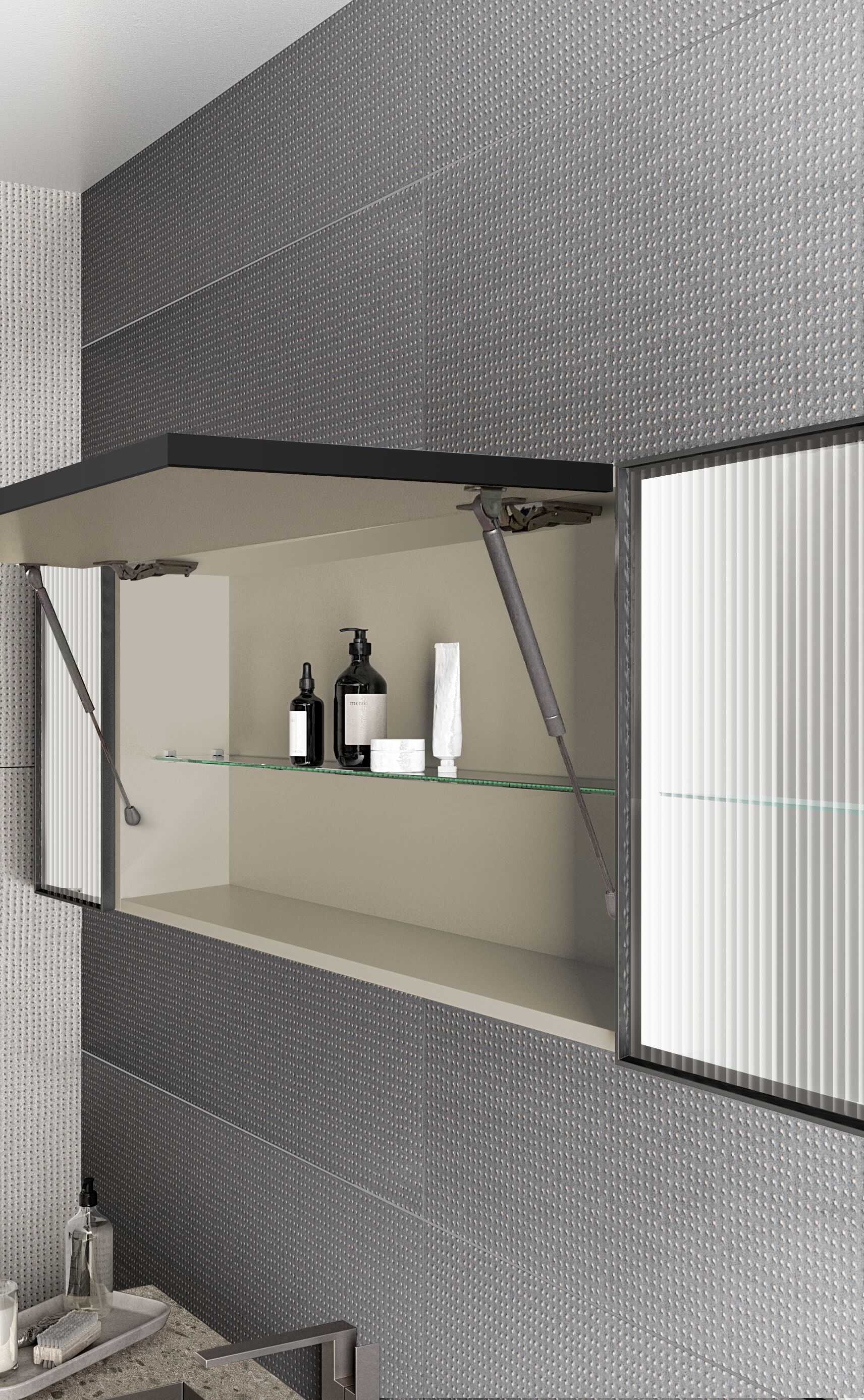 Подвесной туалетный столик с выдвижными ящиками и зеркалом Birex Sidéro ARCH-00025856 - Вид №1