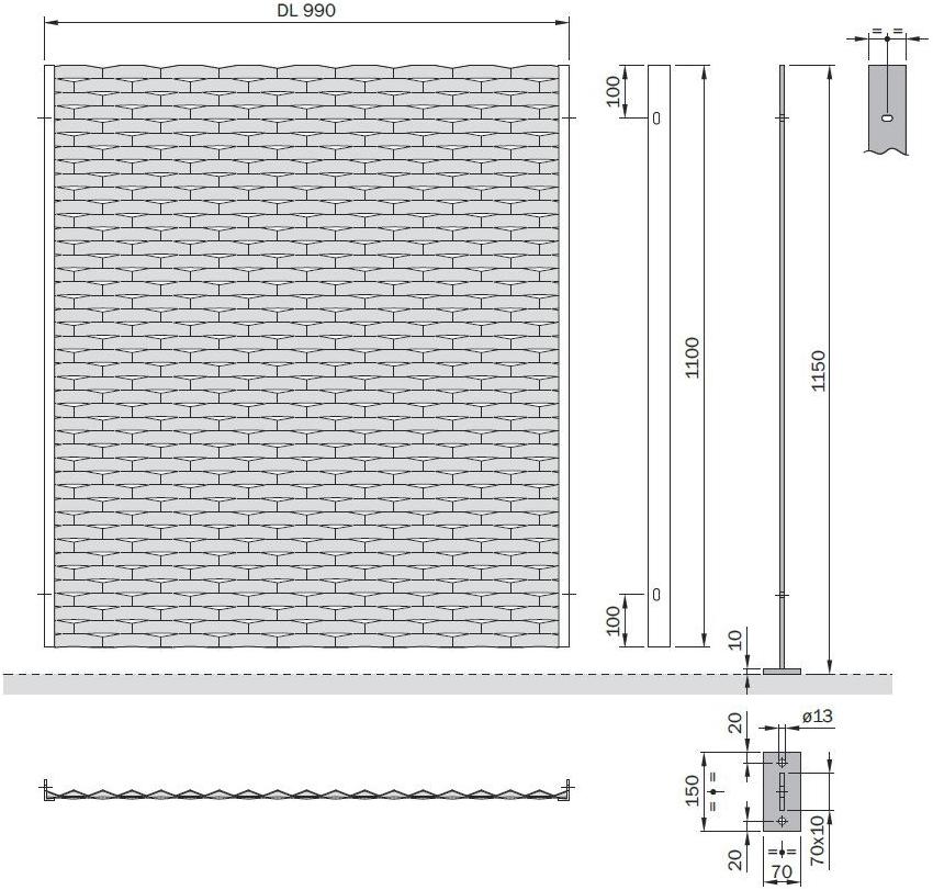 FILS Забор из алюминия или углеродистой стали Ambasciata sun-id-1354713 - Вид №1