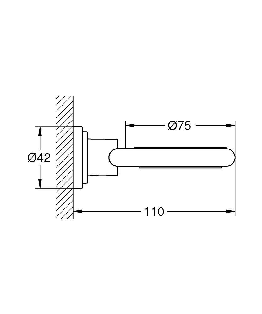 40305000 Держатель для мыльницы Grohe Atrio хром - Вид №1