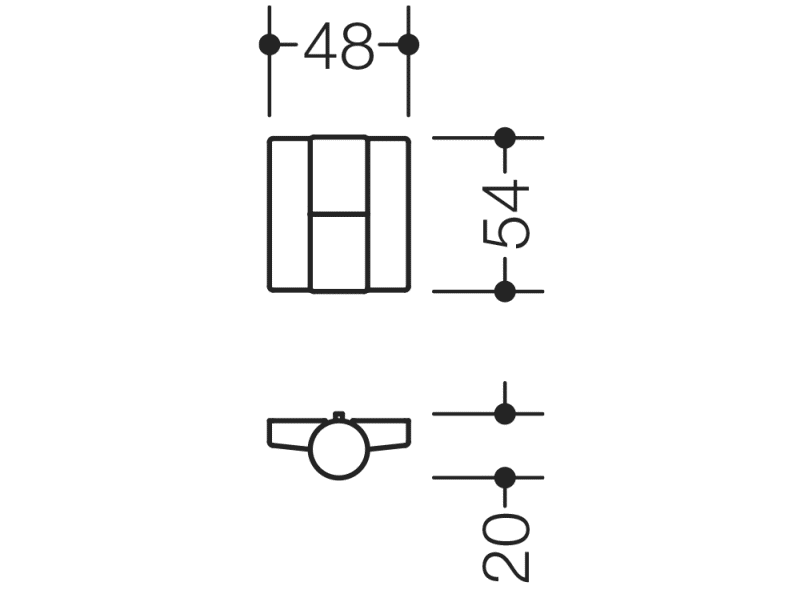 B9505B.50R ремешок на винтах HEWI Türzubehör  - Вид №6