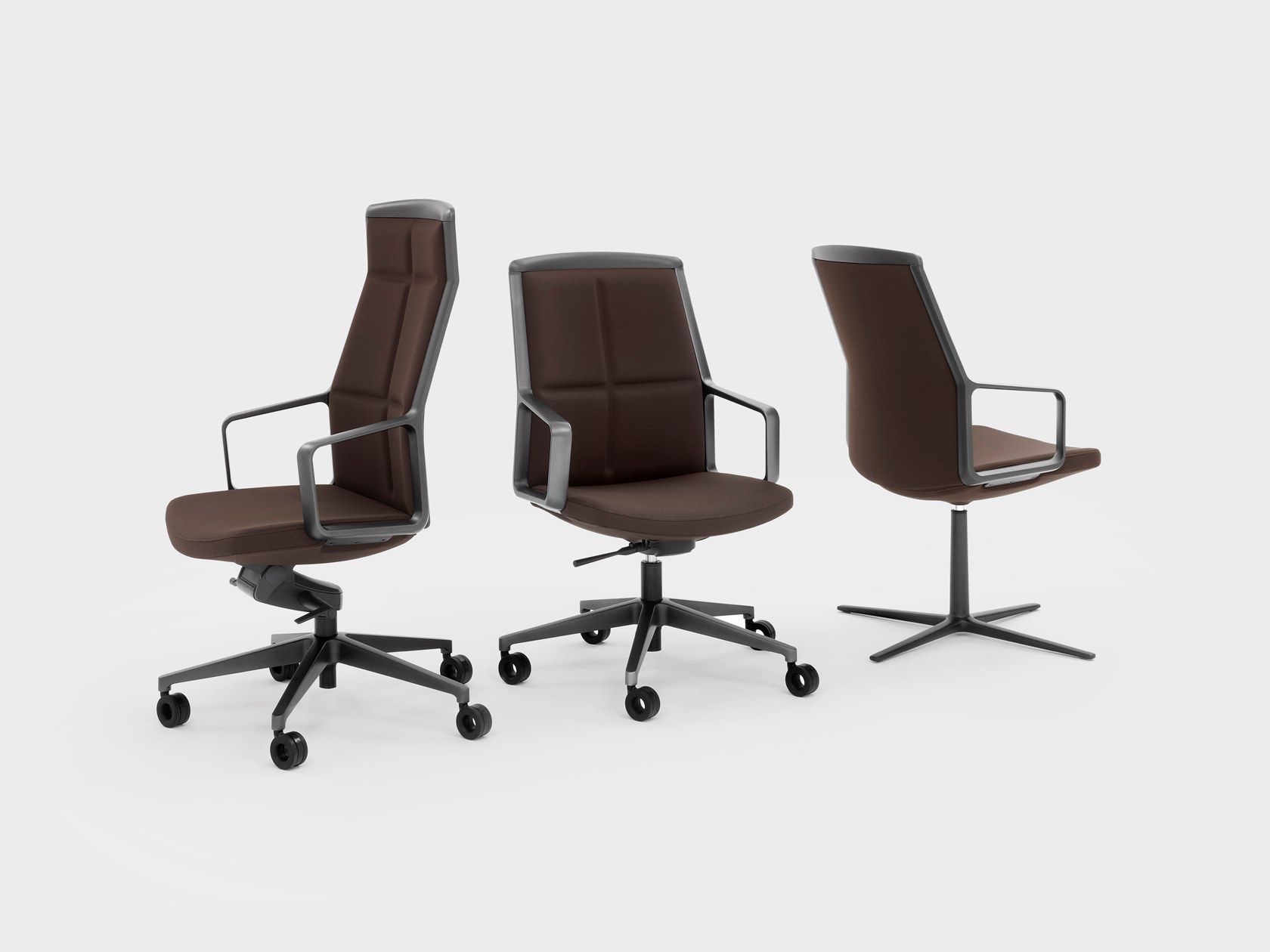 4-спицевое кожаное кресло с подлокотниками Viganò Adele ARCH-00104240 - Вид №4