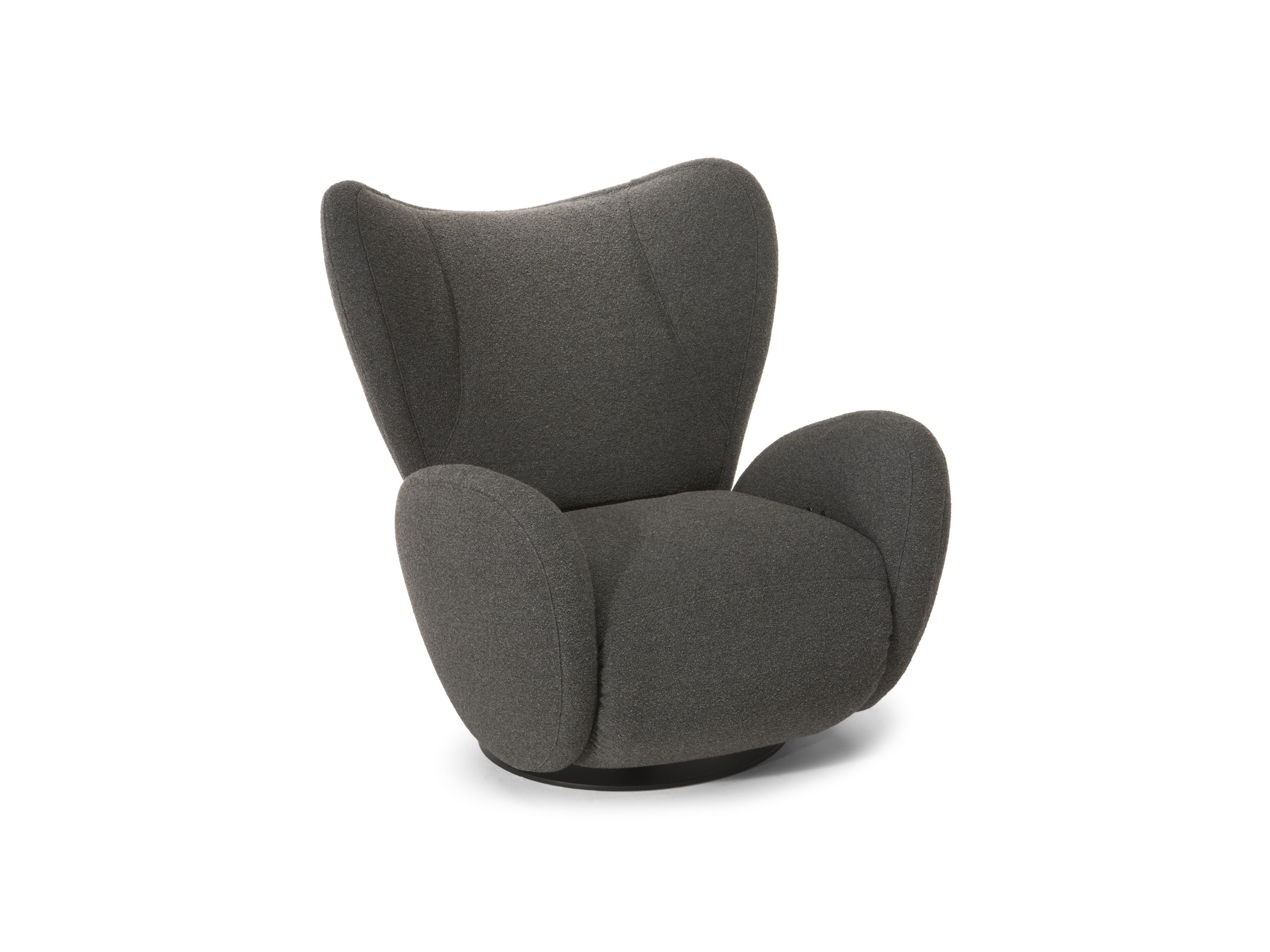 Тканевое кресло с откидной спинкой с подставкой для ног Natuzzi Italia FIORITA ARCH-00085645 - Вид №3