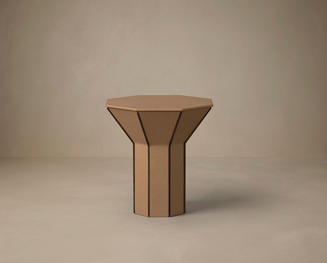 Высокий восьмиугольный журнальный столик из полированной латуни Articolo Studios Flare ARCH-00111134 - Вид №1
