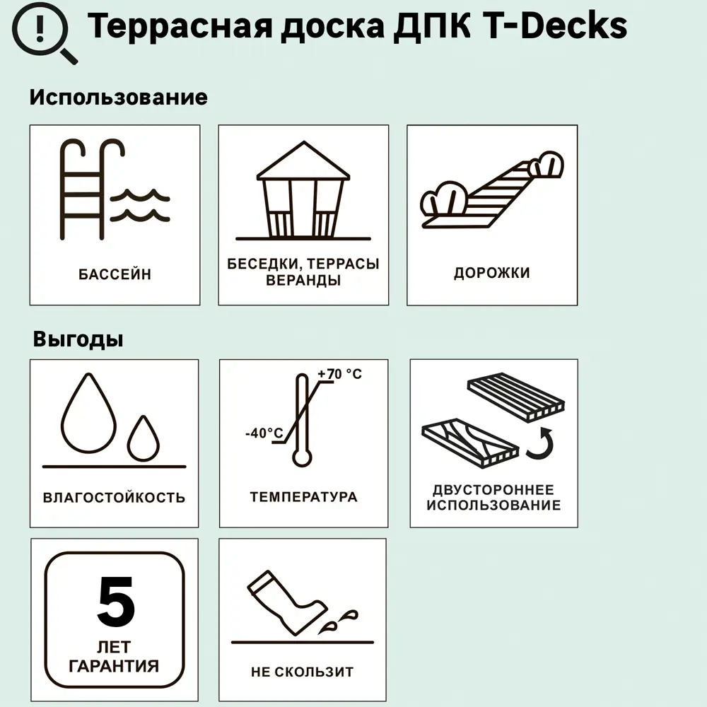 Террасная доска ДПК T-Decks цвет Венге 4000x150x25 мм двусторонний вельвет 0.6 м² STLM-2020840 - Вид №12