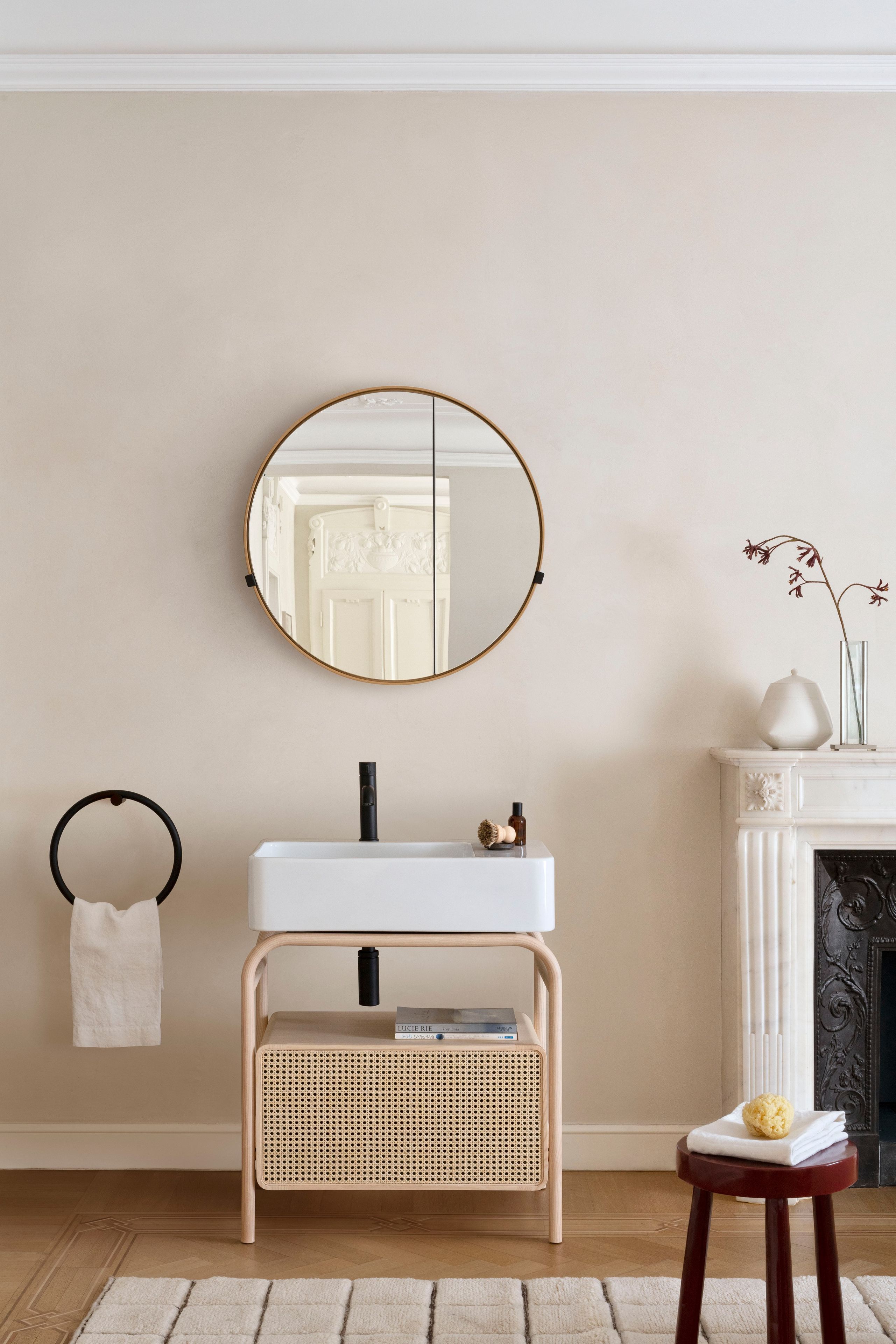 Керамическая и Ясеневая напольная раковина Ceramica Cielo Marcel ARCH-00004257 - Вид №1