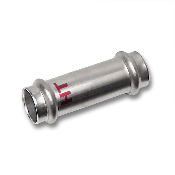 618270S76 SANHA 18270S пр.-фит. нерж., упл.фитон муфта подвижная ВПр-ВПр 76,1 мм  - Вид №1