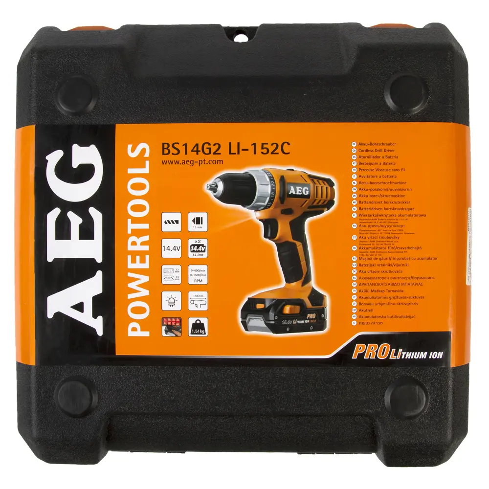 Шуруповерт AEG BS14GLi PRO, Li-ion 14,4 В, 1,5 Ач 13727356 STLM-2155134  - Вид №4
