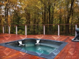 Diamond Spas Встроенная гидромассажная ванна на открытом воздухе