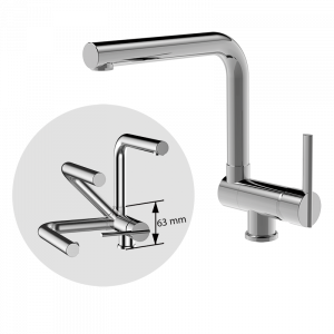 535900 BASIC/PREMIUM Складной Forma носик Смеситель для раковины Хром GRB MIXERS