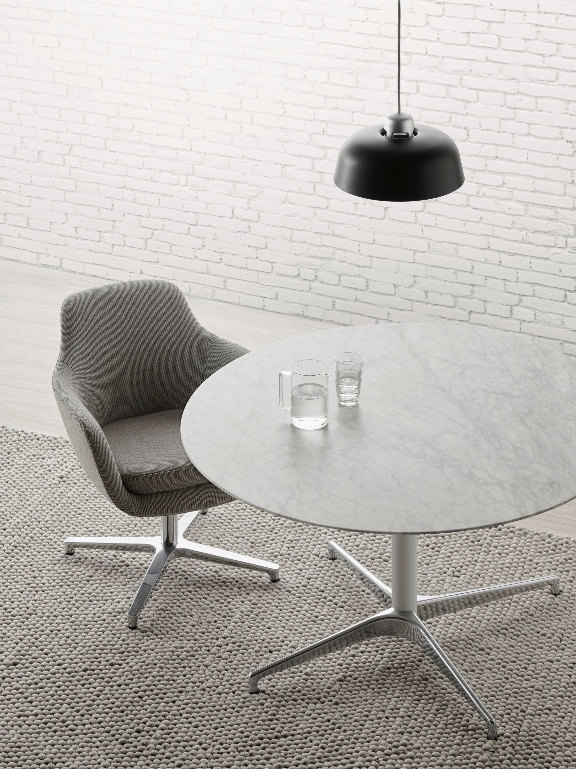 Круглый мраморный стол со спицами Herman Miller Civic ARCH-00057844 - Вид №2