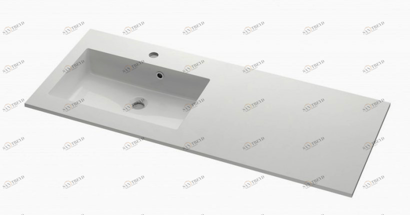 05989 Подвесная раковина настенная прямоугольная DREJA Plane белая