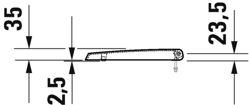 0024090000 Крышка для писсуара Duravit ME BY STARCK - Вид №2