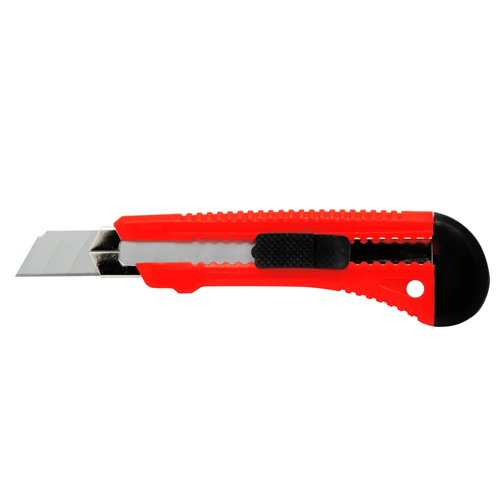 Нож строительный Vira Pushlock усиленный пластиковый корпус сегментное лезвие 18 мм STLM-2027856 - Вид №1