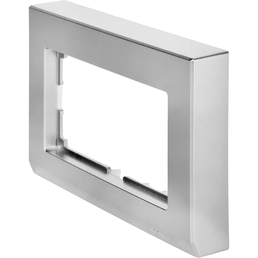 Рамка Stark WERKEL для двойных розеток и выключателей, серебристая 82125371 STLM-0019700 - Вид №1