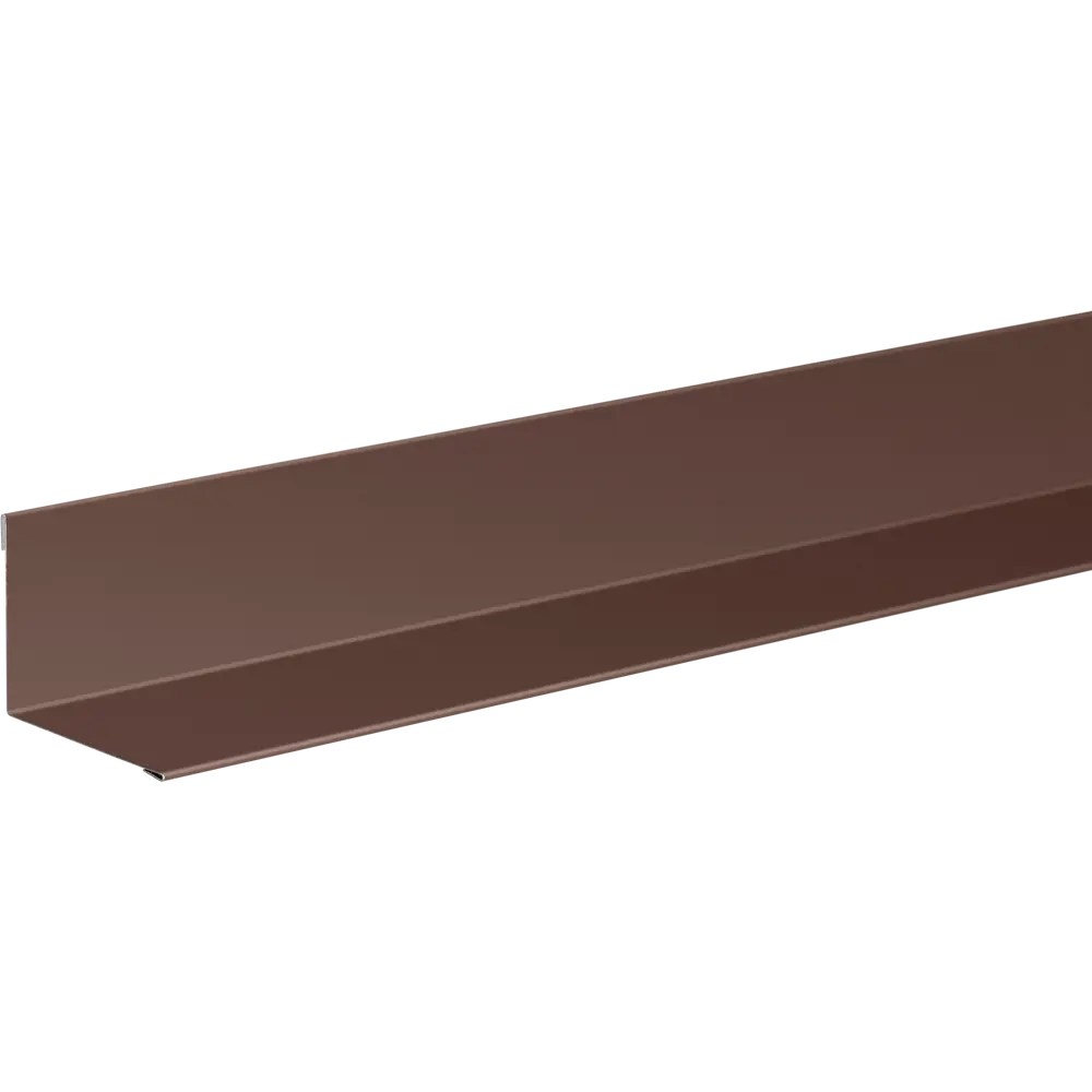 Планка для внутренних углов 100x100 мм 2 м 0.4 мм RAL 8017 коричневый 11739775 STLM-2079163 OPTIMA 