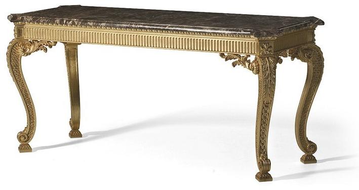 OAK Консоль из листового золота с мраморной столешницей Galleria sun-id-1387818 - Вид №1