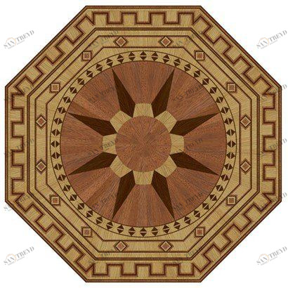 Художественный паркет Da Vinci Розетка 26-107 Дуб Селект (Гладкая) х1000диаметр мм 260090107