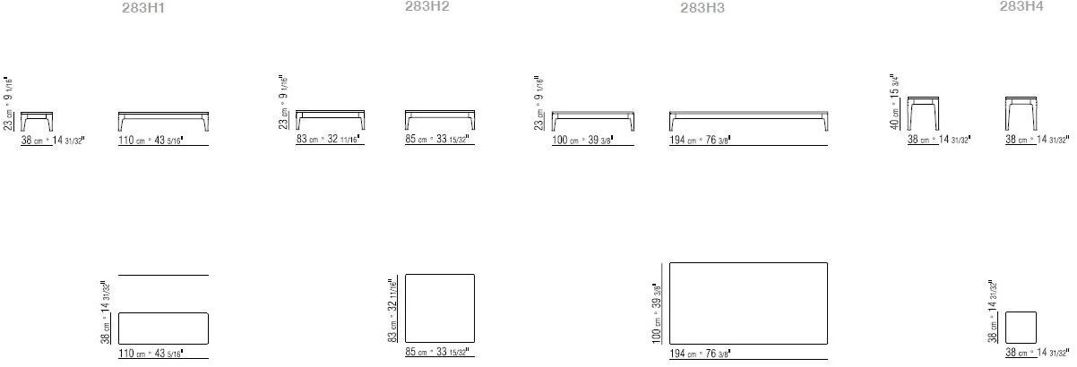 Flexform Прямоугольный столик для сада из камня Pico outdoor sun-id-1451900 - Вид №3