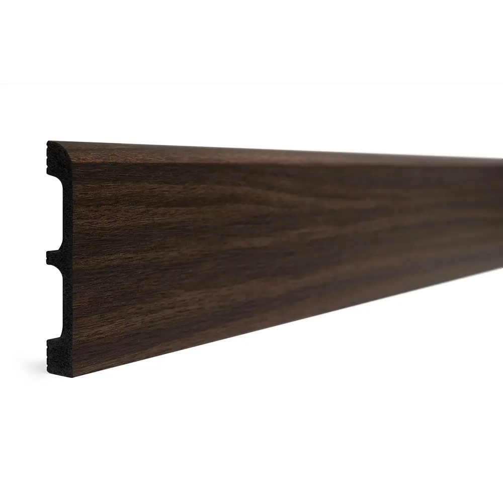 Молдинг настенный полистирол ударопрочный Decor-Dizayn 706-73 темный орех 80x13x2400 мм 85473617 STLM-2032770 
