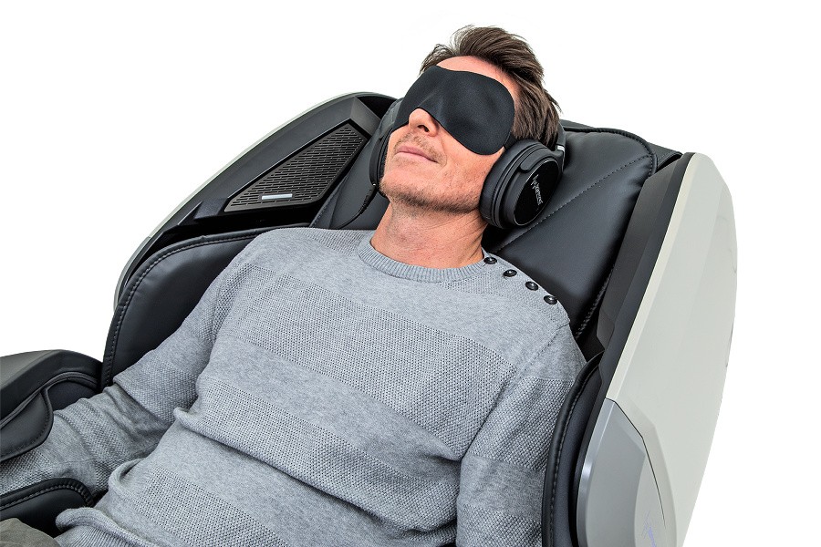 aura Массажное кресло GREY BLACK с инновационным 4D массажем CASADA  - Вид №4