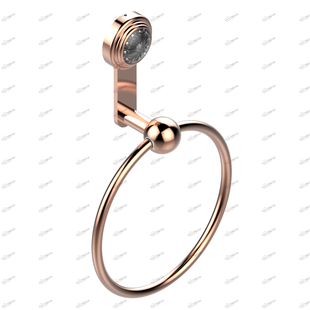 A41-504N Полотенцедержатель-кольцо-Ø 180 мм одинарное Thg-paris Dahlia Blush PVD A41-504N CAT.F