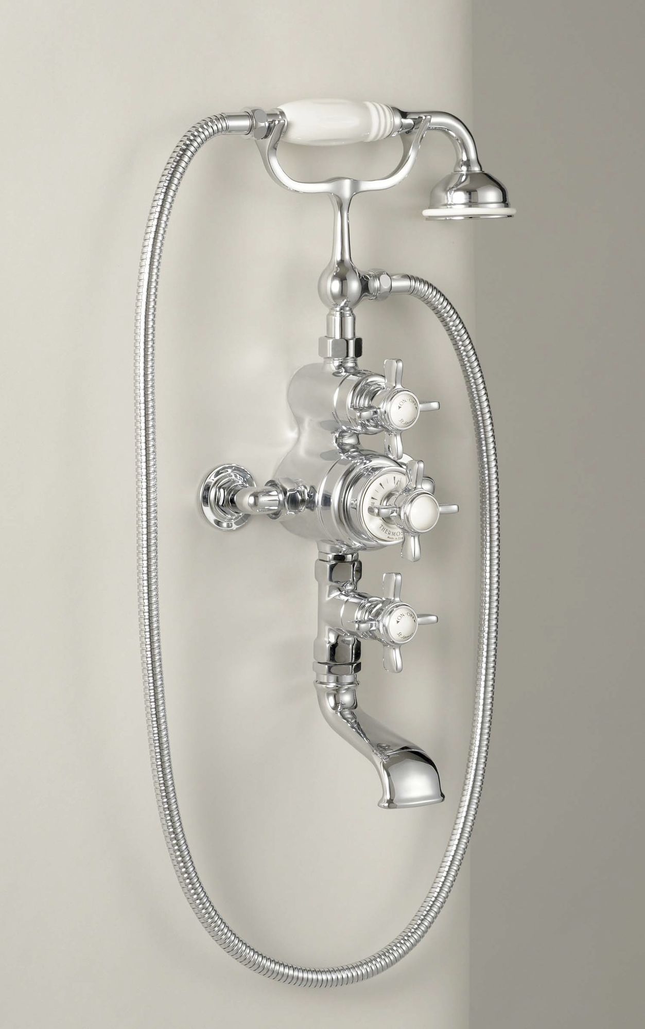 Traditional bathrooms TB ENGLAND Смеситель для ванны и душа с термостатом Tb7495.414.nk  - Вид №2