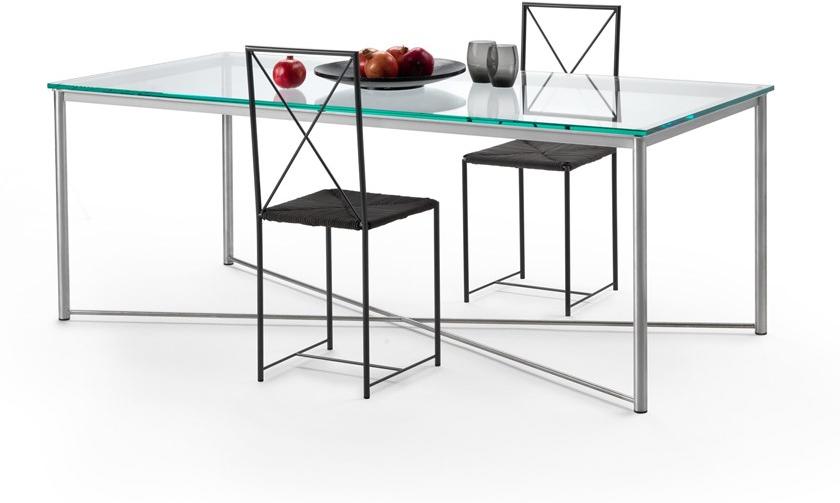 Flexform Прямоугольный стол из нержавеющей стали и стекла Moka outdoor sun-id-1476086 - Вид №1