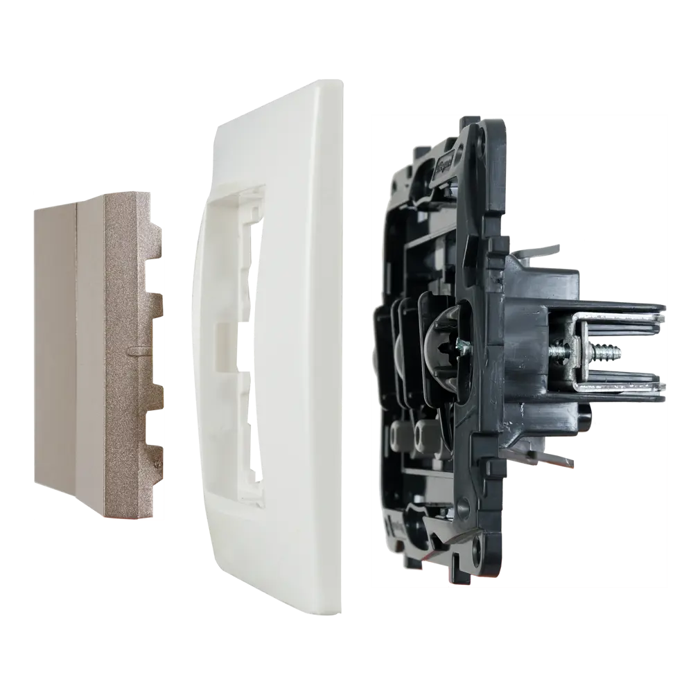 Legrand Structura — двухклавишный выключатель шампань для современного интерьера 82064604 STLM-0018595 - Вид №5