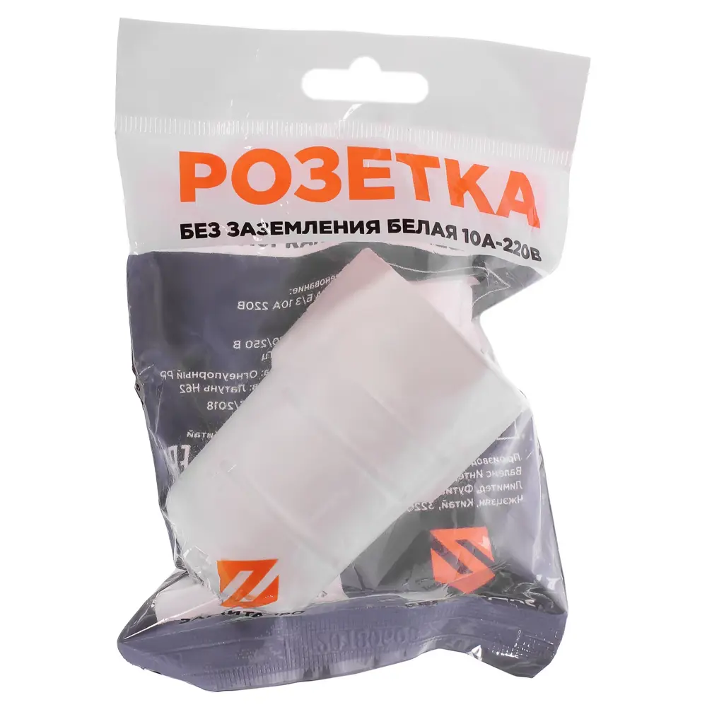 Розетка без заземления 10 А цвет белый 81930758 STLM-2086020 Santreyd  - Вид №2