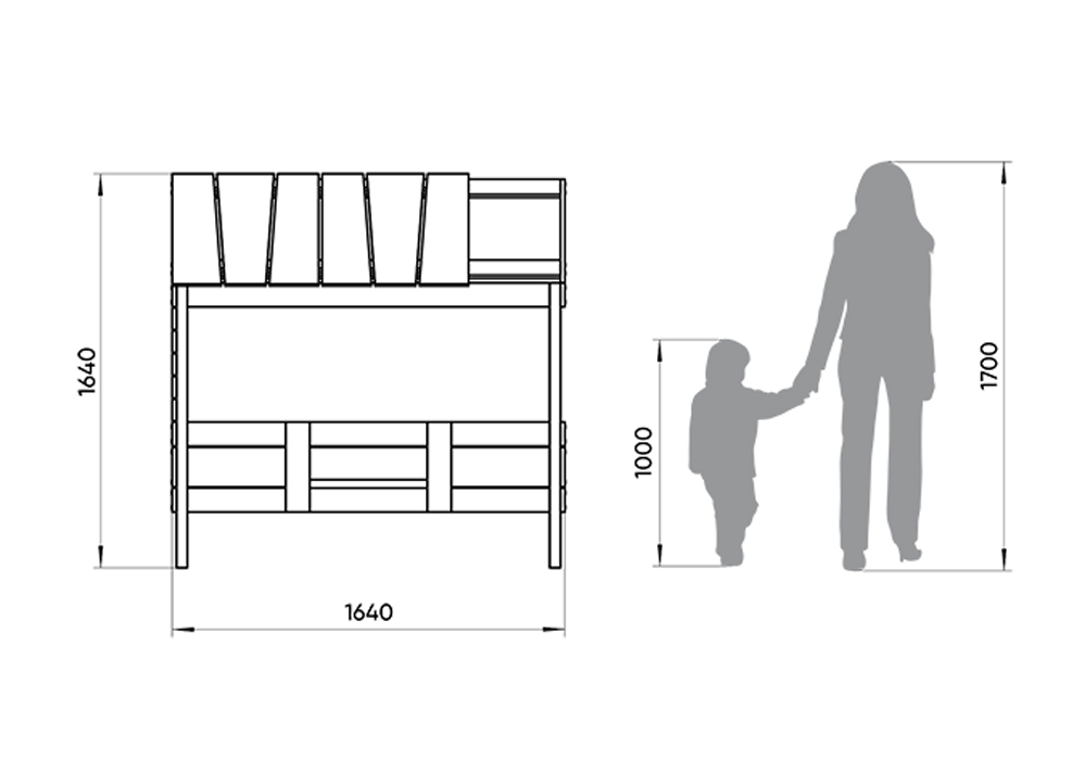 Кровать-домик одноярусная Home nord M 80х160 см белая ELLIPSE ELLIPSE HOME 351783 Белый Santreyd  - Вид №3