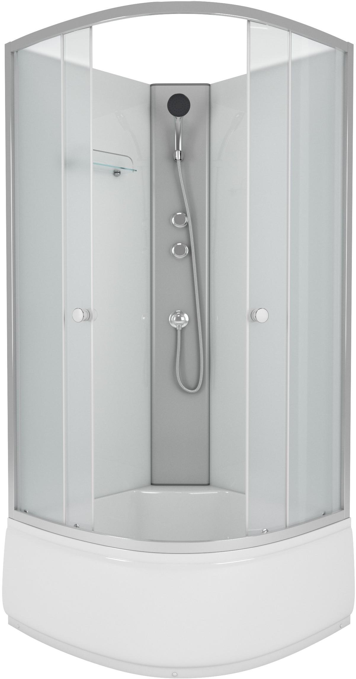 Душевая кабина NG- 7308-08BK (900х900х2000) высокий поддон(40см) стекло МАТОВОЕ Niagara ECO 7308BK - Вид №1