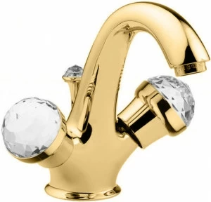 Смеситель MIGLIORE Axo Swarovski ML.AXO-634F.DO для раковины - золото