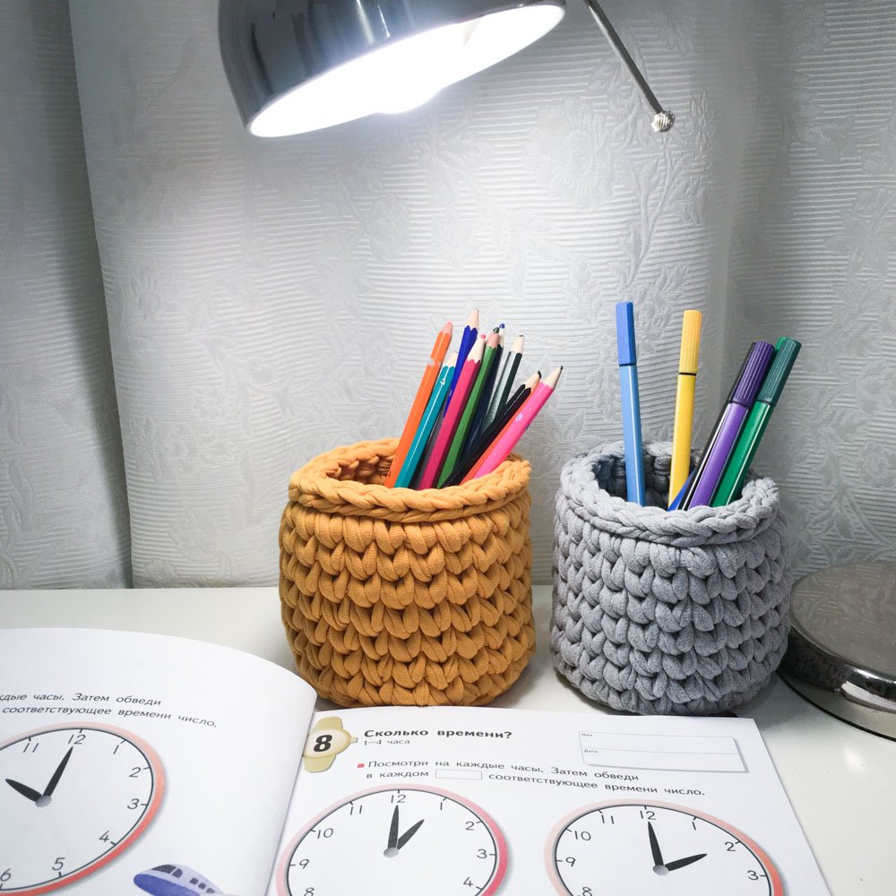 Вязаная карандашница Горчичная VAMVIGVAM  282050 Оранжевый Santreyd  - Вид №1