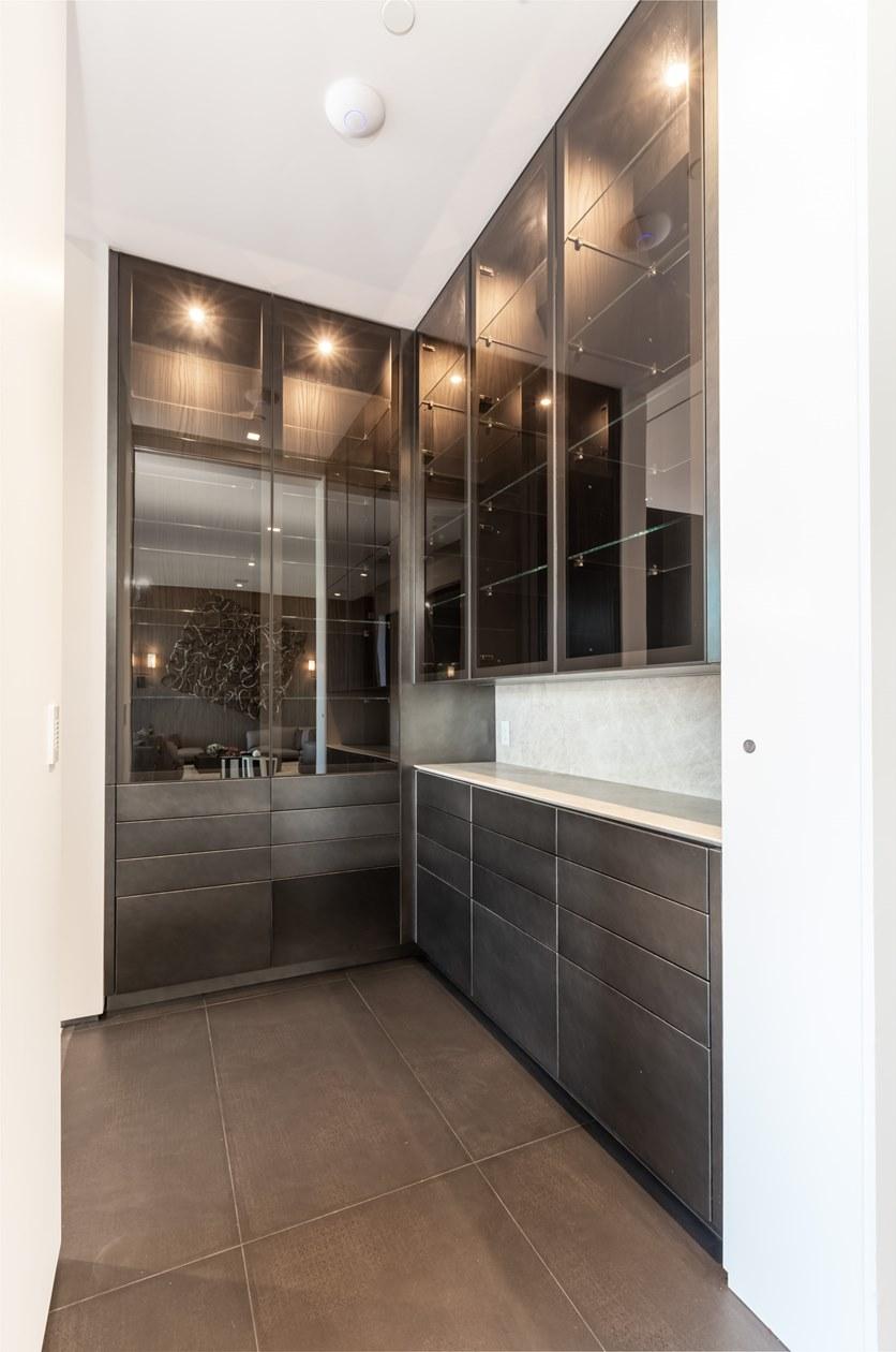 TM Italia Cucine Линейная кухня с двухтактным открыванием с островом T30 sun-id-1357884 - Вид №6