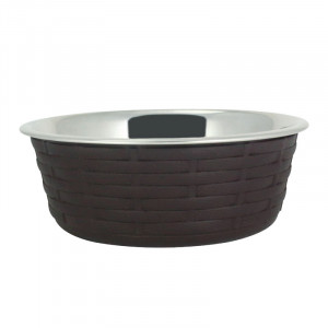 ПР0049226 Миска для животных Woven Fusion Bowl металлическая 800мл Foxie