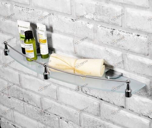 Kammel K-8344 (ранее К-8324) Полка стеклянная с бортиком Santreyd 