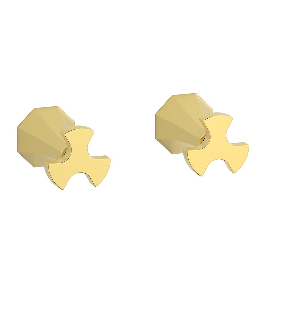 Встроенный смеситель для душа на 2 отверстия на 1 потребителя. WE ARE IB bt400oo Gold Belmondo 
