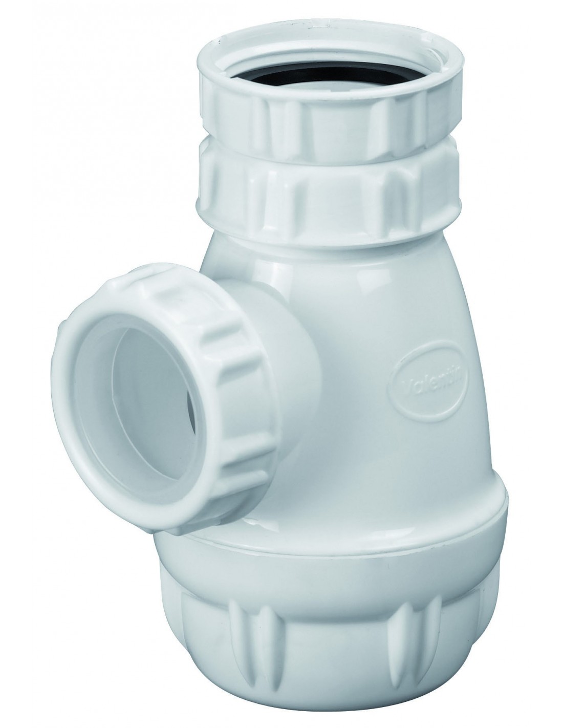 615300 001 00  Сифон для биде, регулируемый от 50 до 106 мм, выход Д. 32 мм, белый пластик Valentin Белый 