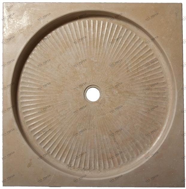 Naturalmente Puglia Квадратный нескользящий душевой поддон из натурального камня sun-id-1348138