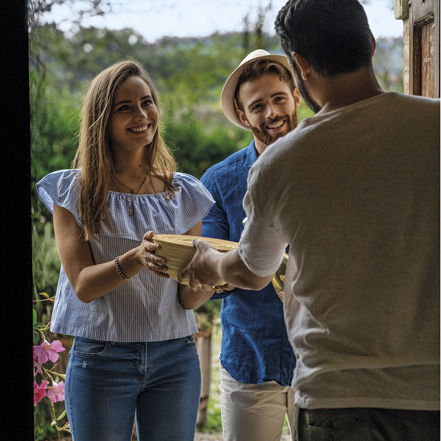 175002157 Миска с крышкой tierra, D25 см, голубая Guzzini  - Вид №3