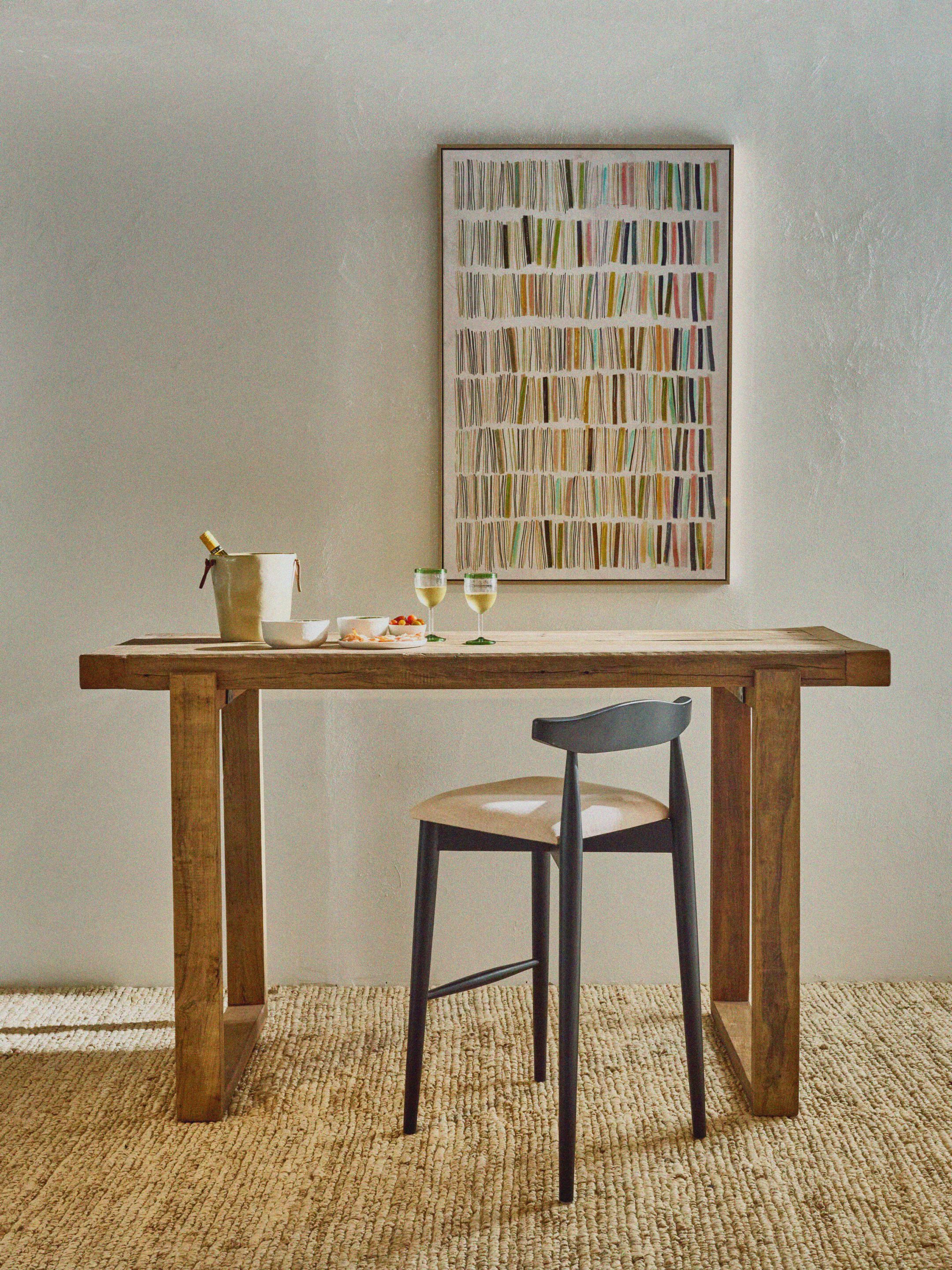 Восстановленный деревянный прямоугольный высокий стол POMAX Андалусия ARCH-00037459 - Вид №1