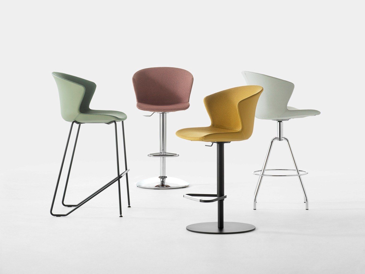 Высокий стул из ткани Kastel Kicca Plus ARCH-00074641 - Вид №1