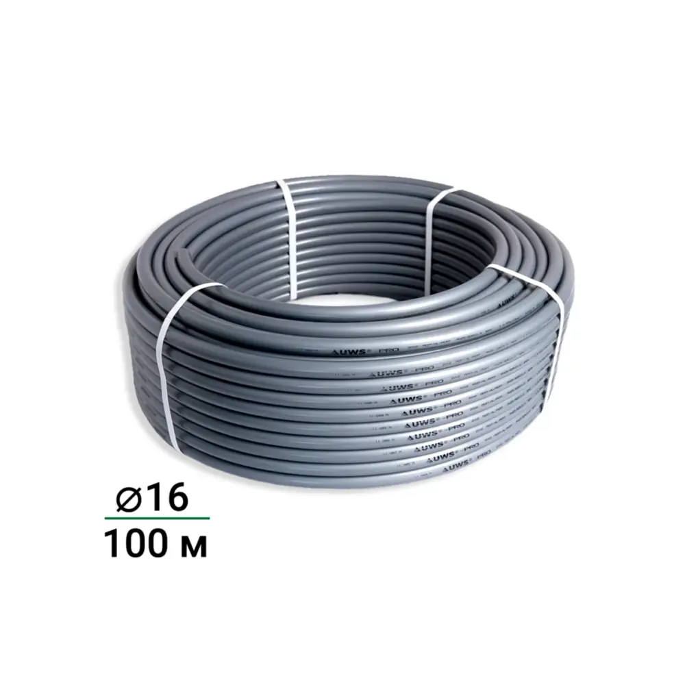 Труба металлопластиковая UWS Pro 16x2 мм 1 м на отрез бухта 100 м STLM-2013607